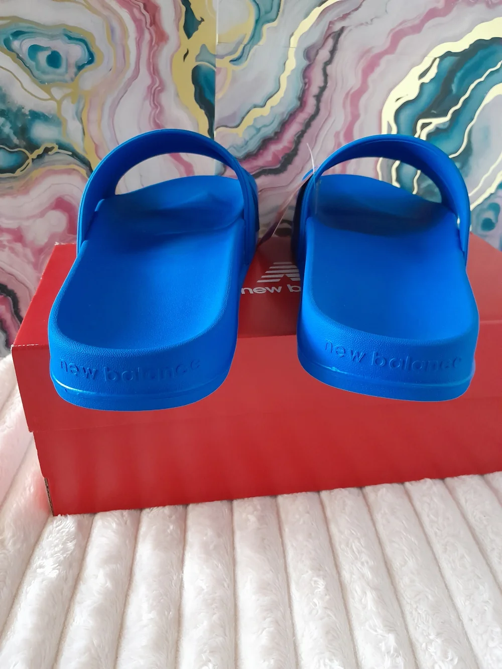 New Balance 200 N Slide Sandals Blue Oasis Men 11 D NIB